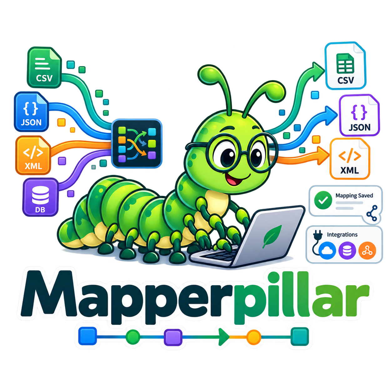 Mapperpillar mascot